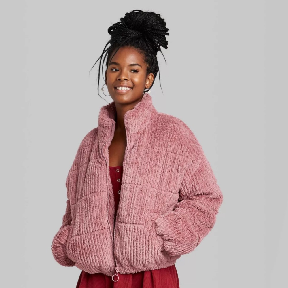 Wild Fable Faux Fur Puffer Jacket
